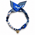The Jojo silk-blend scarf necklace with gold heart pendant 
